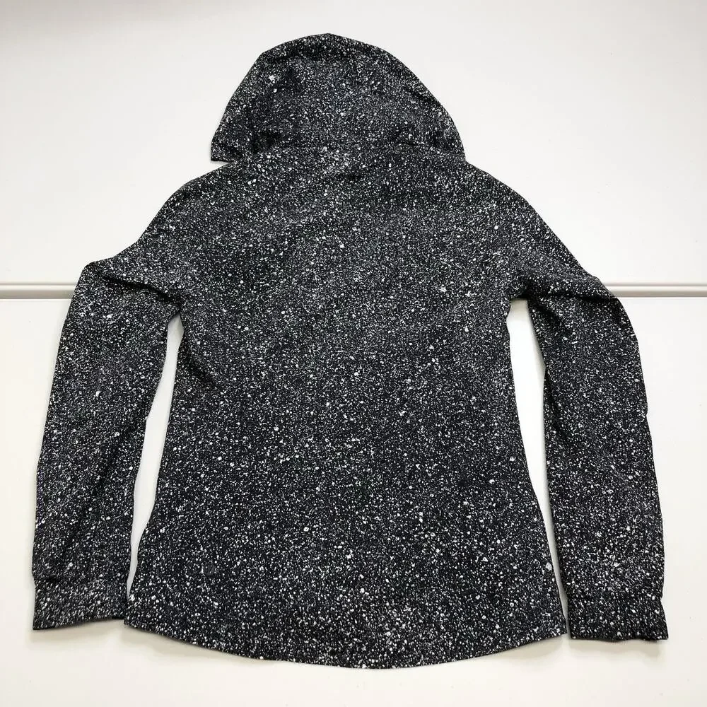 Lululemon Here To Move Jacket Sz 4 Luminesce Splatter White Black Hoodie LW4AMYS - Picture 12 of 12